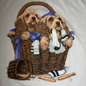 XL - Vintage 1995 Basket Puppy Shirt