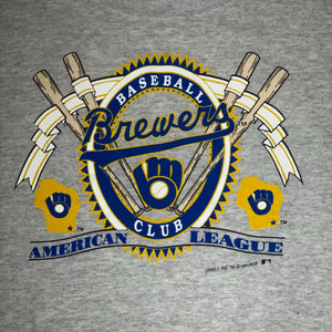 L/XL - Vintage 1991 Milwaukee Brewers Sweater