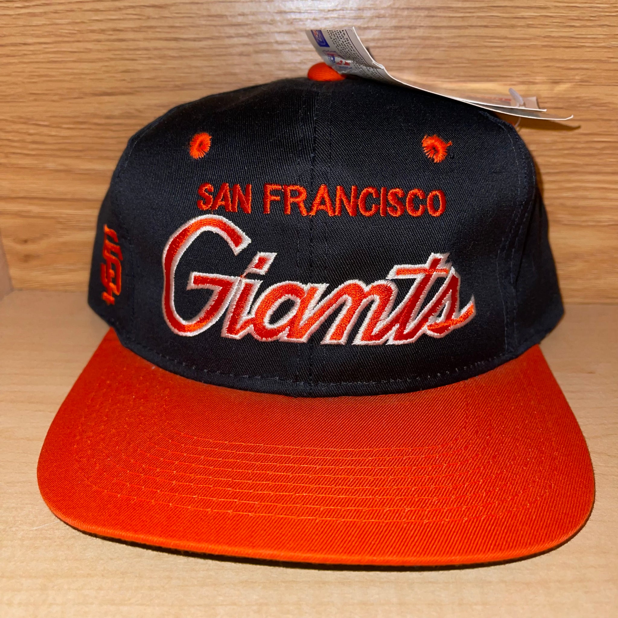 Vintage NWT San Francisco Giants Rare Script Snapback Hat – Twisted Thrift