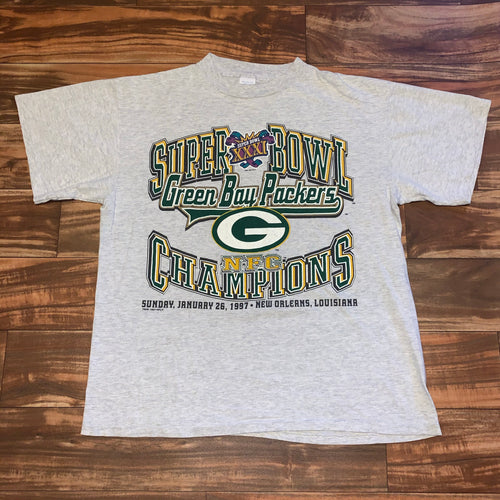 L - Vintage 1997 Green Bay Packers Super Bowl Shirt