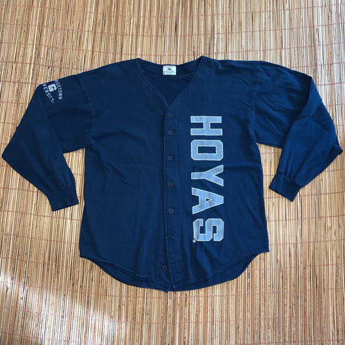 L - Vintage Georgetown Hoyas Button Up Shirt