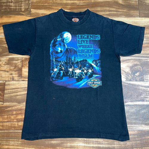 M - Vintage 1991 Harley Davidsons Legends Roam Shirt