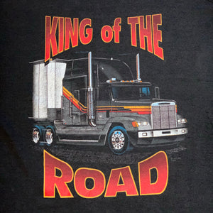 L - Vintage 1992 King Of The Road Semi Trucker Shirt