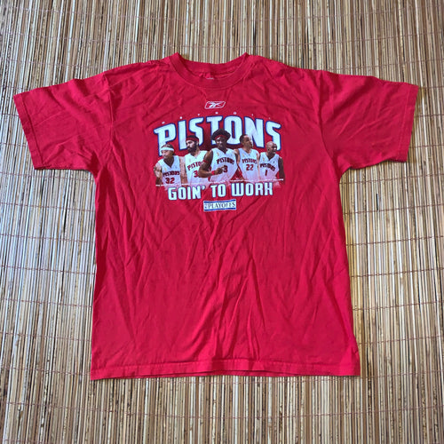 L - Pistons Goin’ To Work Basketball Shirt