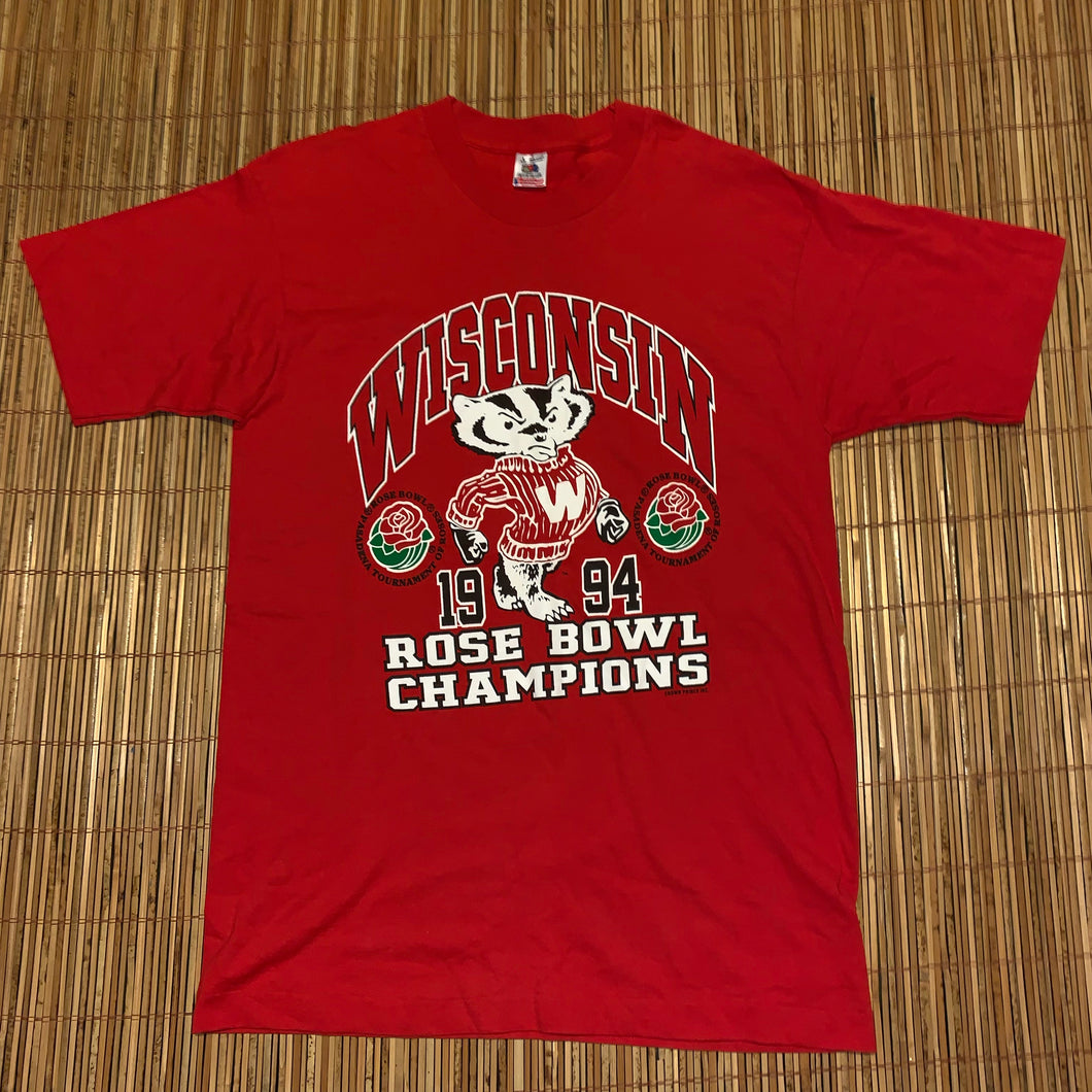 L/XL - Vintage 1994 Wisconsin Badgers Rose Bowl Shirt