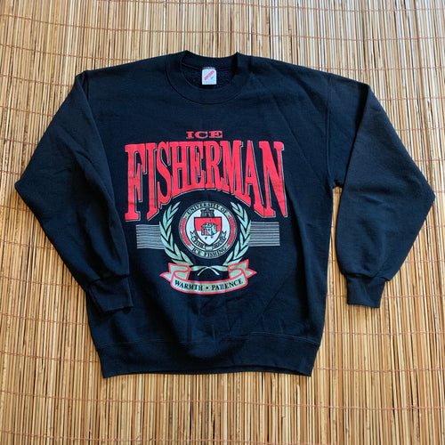 L - Vintage Ice Fishing Crewneck