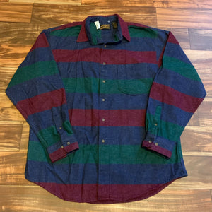 XL Tall - Vintage NEW Eddie Bauer Color Block Button Shirt