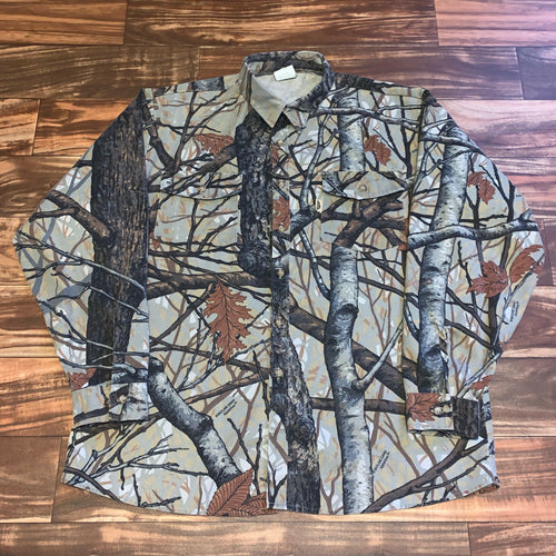 XL/XXL - Vintage Ideal Camo Pocket Button Hunting Shirt