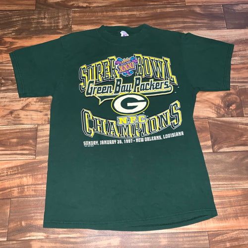 L - Vintage Green Bay Packers Super Bowl Shirt
