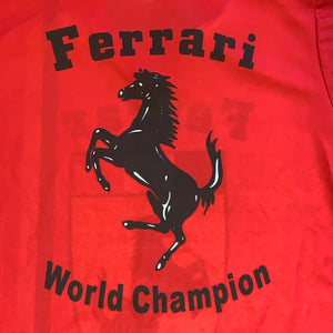 L/XL - Vintage Ferrari Made In Italy Jersey Shirt