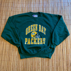 L - Vintage Green Bay Packers Heavy Crewneck