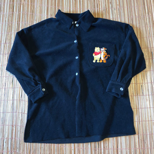 XL - Disney Winnie The Pooh Tigger Fleece Button Up Shirt