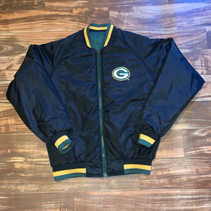 L/XL - Vintage Reversible Green Bay Packers Jacket