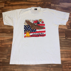 L/XL - Vintage 1991 Home Of The Brave Freedom Shirt