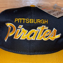 Load image into Gallery viewer, Vintage NWT Pittsburgh Pirates Script Snapback Hat