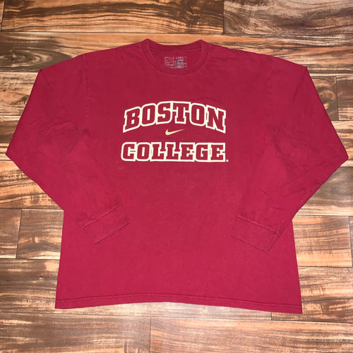 L - Boston College Nike Center Swoosh Shirt
