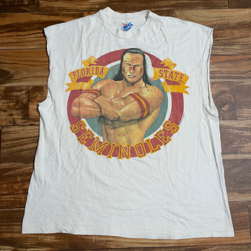 L/XL - Vintage 1992 Florida State Seminoles FSU College Muscle Shirt