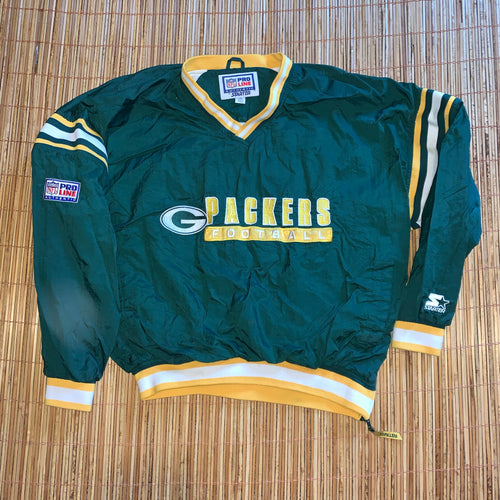 XL - Vintage Green Bay Packers Starter Windbreaker