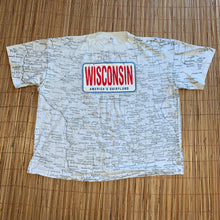 Load image into Gallery viewer, 2X/3X - Vintage Wisconsin Map Shirt