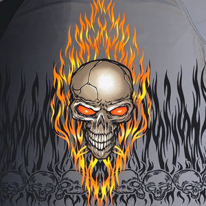 XL - Jnco Flaming Skull Mesh All Over Print Shirt