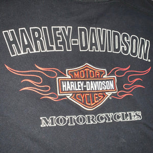 XL - Harley Davidson Flaming Embroidered Shirt