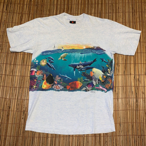 L - Vintage 1992 2-Sided Aquatic Habitat Shirt