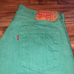36x30 - Levi’s 501 Turquoise Pants