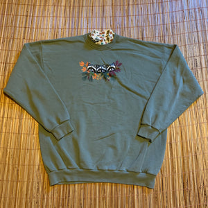 XL/XXL - Vintage Racoon Mock Neck Sweater