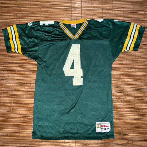 M - Vintage Brett Favre Wilson Packers Shirt / Jersey