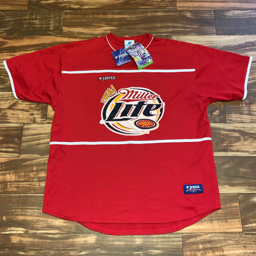 L/XL - NWT Miller Lite Soccer Jersey
