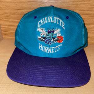 Vintage Charlotte Hornets Logo 7 Snapback Hat