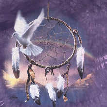 Load image into Gallery viewer, XL - White Dove Dream Catcher Tie-Dye Shirt