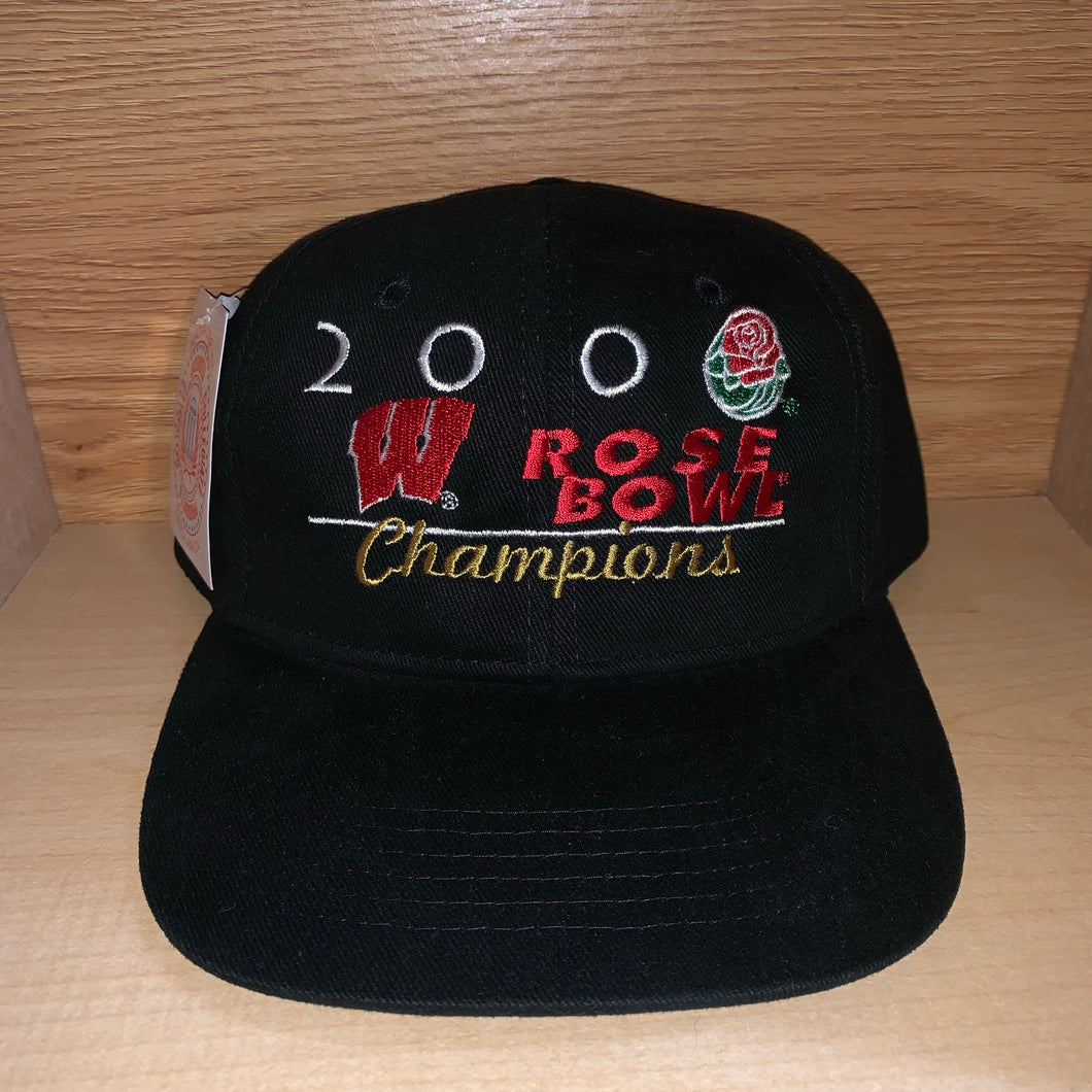 Vintage Wisconsin Badgers Rose Bowl Hat NEW