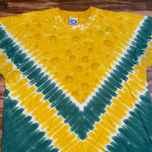 XL - Vintage Liquid Blue Packers Cheese Tie Dye Shirt