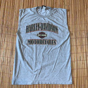 L - Harley Davidson Motorcycles Cutoff Shirt