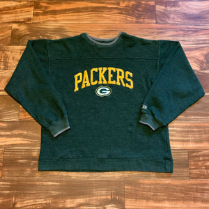 L - Vintage Green Bay Packers Stitched Crewneck