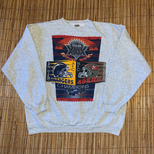 XL - Vintage 1994 Chargers 49ers Super Bowl XXIX Sweater