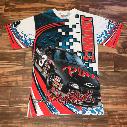 M - Vintage Dale Earnhardt All Over Print Nascar Shirt