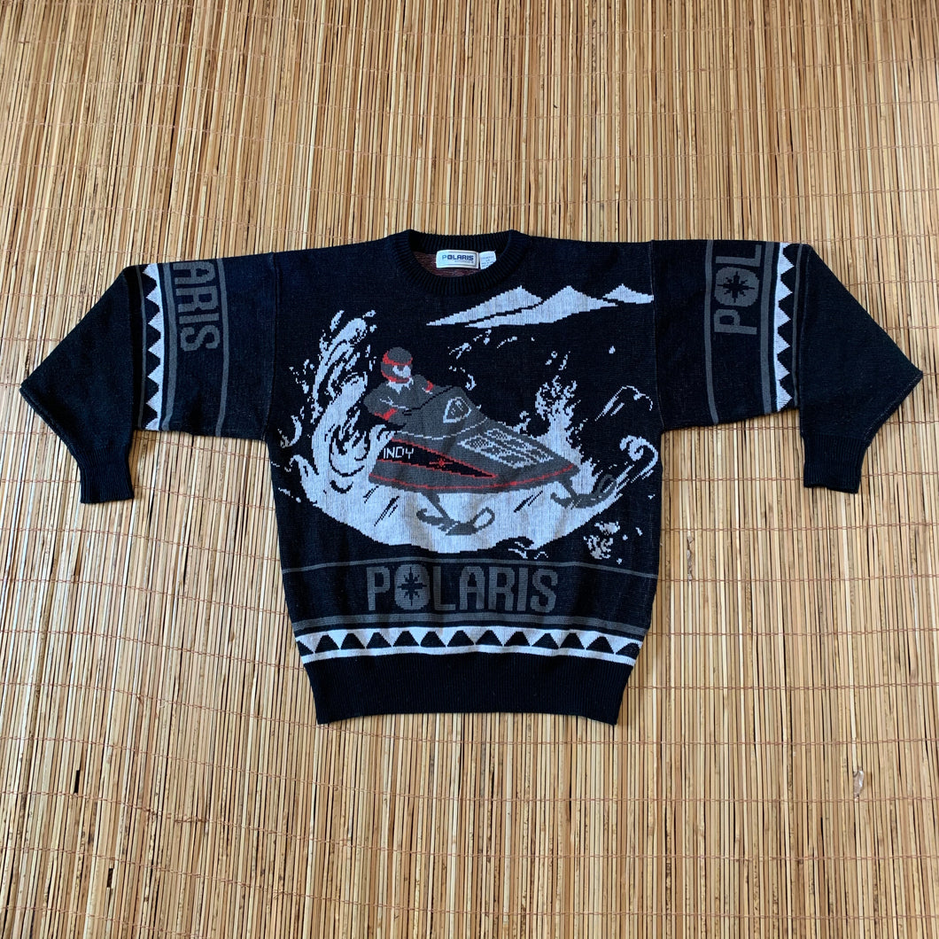 L - Vintage All Over Print Polaris Sweater