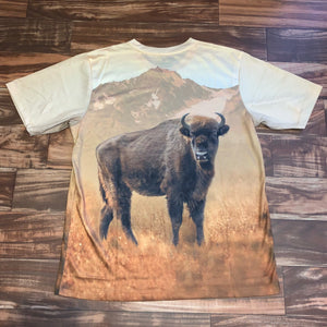 L - Bison All Over Print Nature Shirt