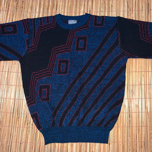 LT - Vintage Exotic Pattern 80s Style Sweater