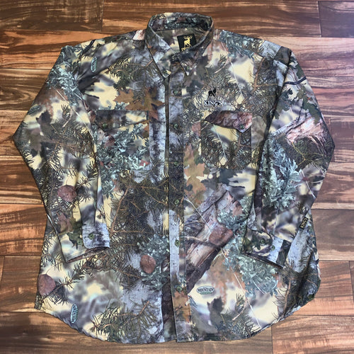 XL/XXL - King’s Outdoor World Camouflage Pocket Button Shirt