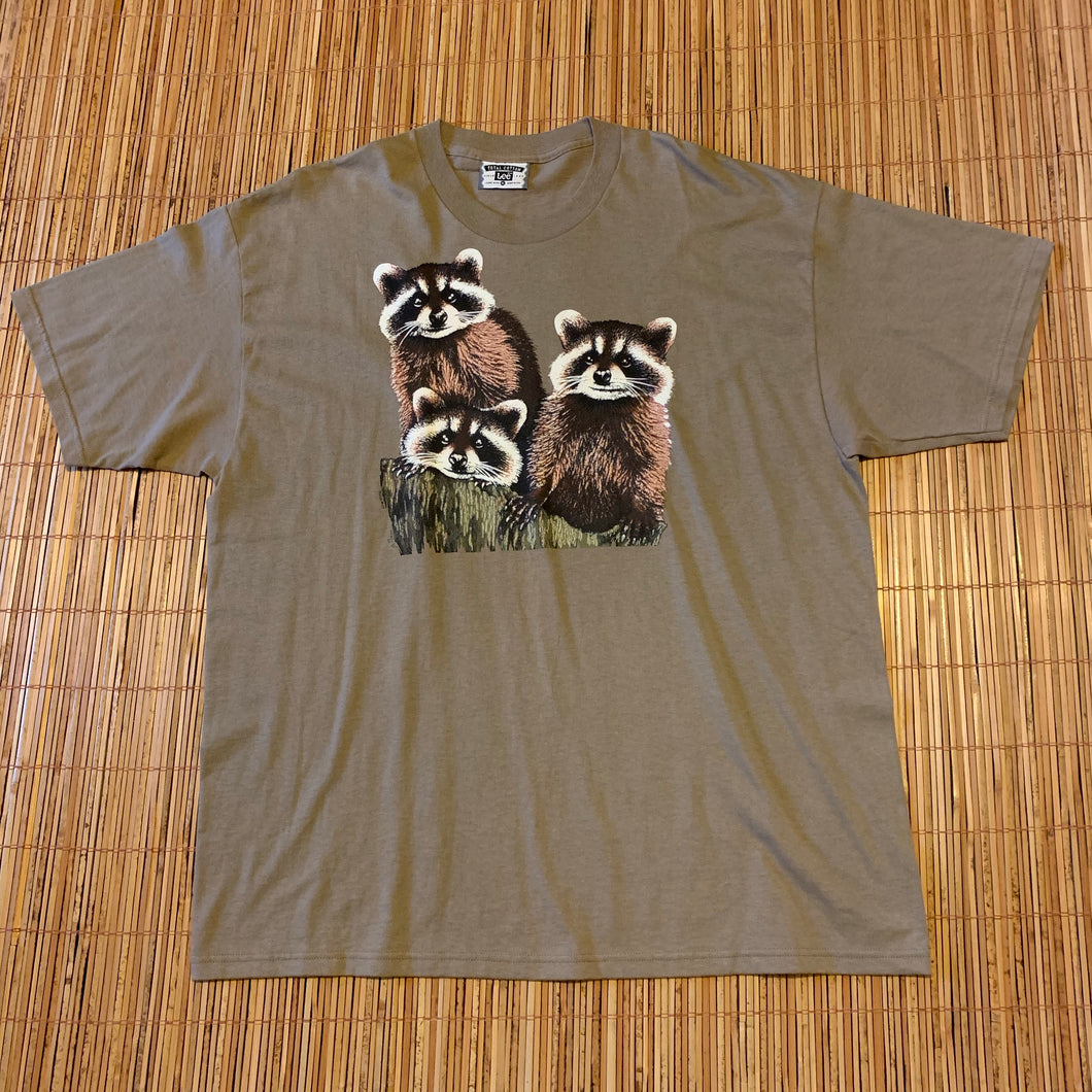 XL(See Measurements) - Vintage 90s Racoon Shirt