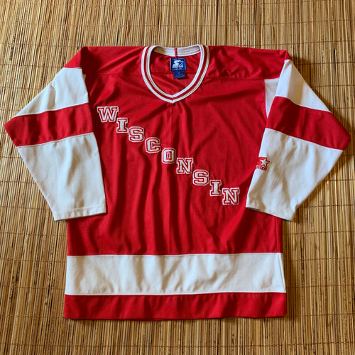 M(Fits Big-See Measurements) - Vintage 90s Starter Wisconsin Jersey