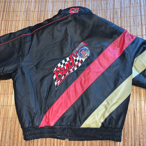 XXL - Vintage Budweiser Pro Player Leather Jacket