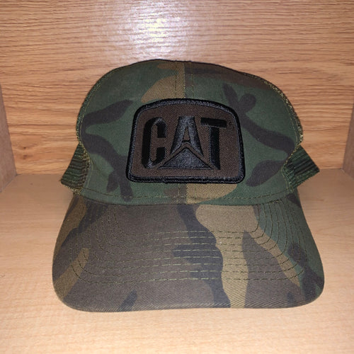 Vintage CAT Caterpillar Camo Patch Snapback