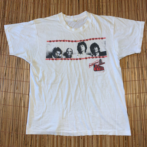 L(See Measurements) - Vintage 1994 Rolling Stones Budweiser Shirt