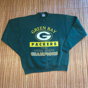 XL - Vintage 1995 Green Bay Packers Central Division Champs Crewneck