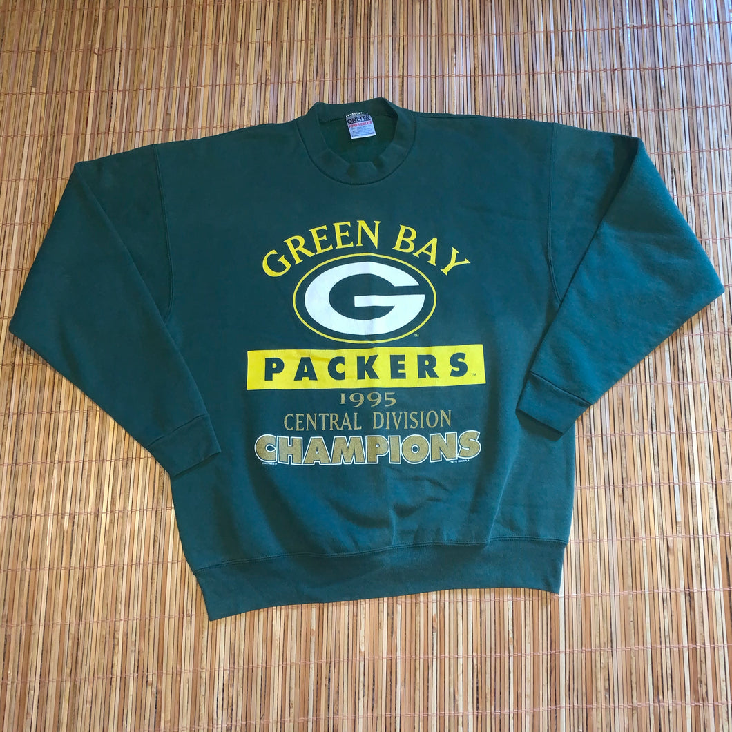 XL - Vintage 1995 Green Bay Packers Central Division Champs Crewneck