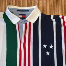 Load image into Gallery viewer, L/XL - Tommy Hilfiger Striped Star Polo